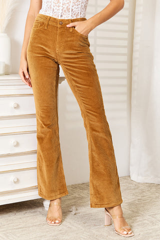 Full Size Mid Rise Corduroy Pants (Available in USA only)