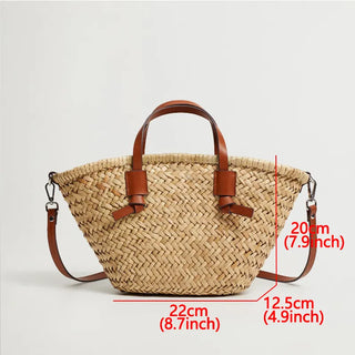 Woven Straw Rattan Basket Bag (For AU/UK/USA only)