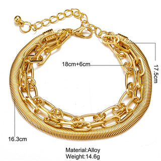 3PCS/Set Chain Bracelets