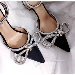 Rhinestones Bowknot Shoes