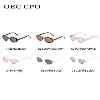 Retro Small Oval Sunglasses