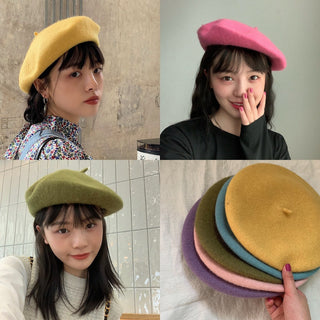 Women Wool French Beret