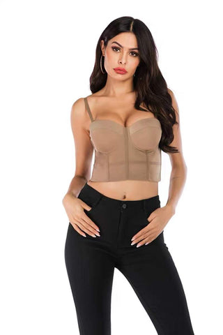 Mesh Corset Bustier Top