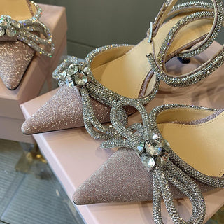 Rhinestones Bowknot Shoes (See more options)