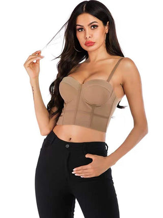 Mesh Corset Bustier Top