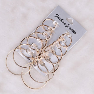 Hoop Drop Earrings Jewelry Set