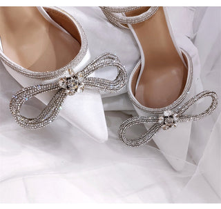 Rhinestones Bowknot Shoes (See more options)