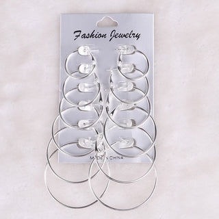 Hoop Drop Earrings Jewelry Set