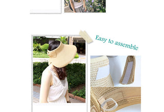 Summer Foldable Straw Beach Hat