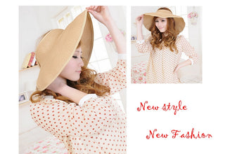 Summer Foldable Straw Beach Hat