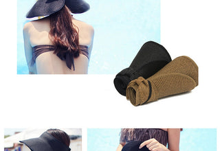 Summer Foldable Straw Beach Hat