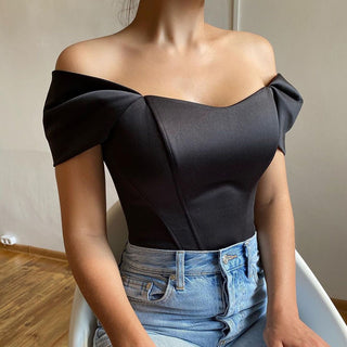 Off Shoulder Strapless Corset Tube Top