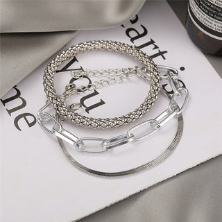 3PCS/Set Chain Bracelets