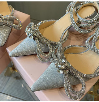 Rhinestones Bowknot Shoes