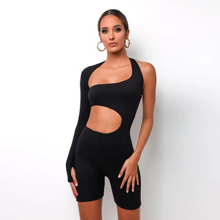 One Shoulder Romper Playsuit