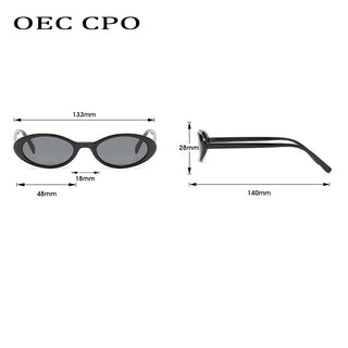 Retro Small Oval Sunglasses