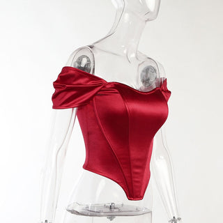 Off Shoulder Strapless Corset Tube Top