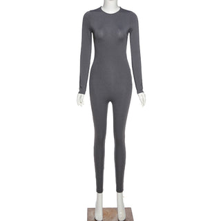 Long Sleeve Bodycon Overalls For Women