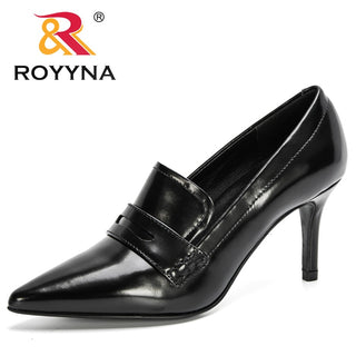 Pointed Toe Thin Heels Leather Dress Shoe