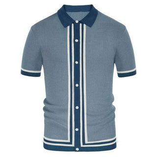 Knitted Striped Polo Shirt (See more options)