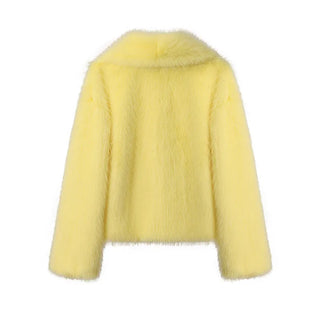 Fake Fox Fur Jacket Overcoat