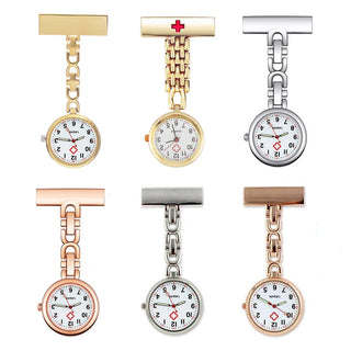 Stainless Steel Quartz Nurse Pocket Watch