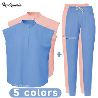 Medical Uniform Elastic Scrub Set