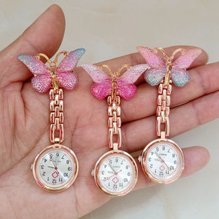 Butterfly Alloy Pocket Watches