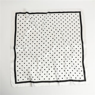 Printed Silk Satin Neckerchief Shawl Scarf