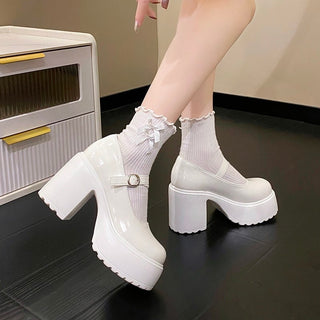 Platform Buckle Strap Mary Jane Shoes