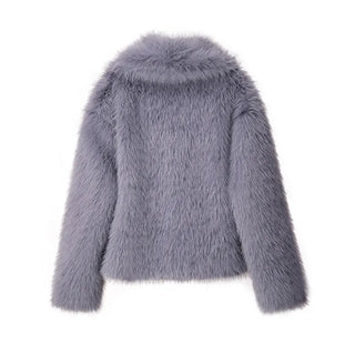 Fake Fox Fur Jacket Overcoat