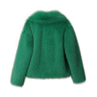 Fake Fox Fur Jacket Overcoat