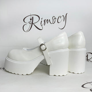 Platform Buckle Strap Mary Jane Shoes