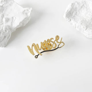 Medical Nurse Word Pin Badge Brooch