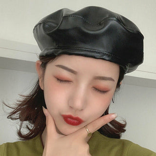 Vintage Leather Beret