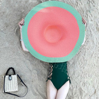 Oversized Wide Brim Beach Straw Hat