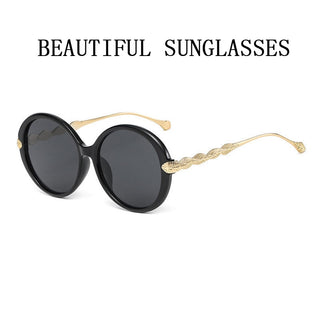 Retro Gradient Round Sunglasses Women