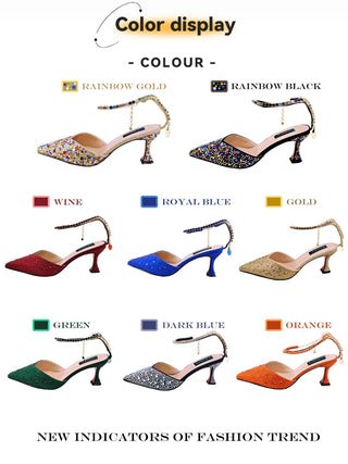 Women's Rhinestone Shoes And Bag Set (See more options)