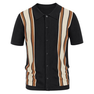 Knitted Striped Polo Shirt (See more options)