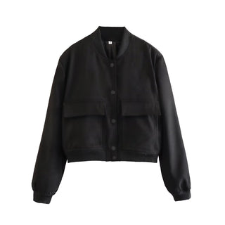 O-Neck Casual Bomber Jacket