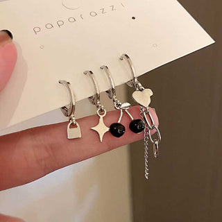 Hoop Drop Earrings Jewelry Set