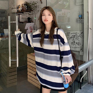 Striped Oversized Sweatshirt