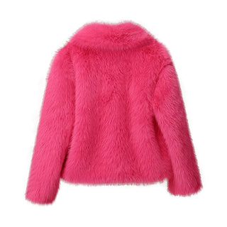 Fake Fox Fur Jacket Overcoat