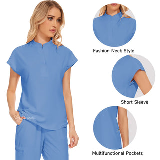 Medical Uniform Elastic Scrub Set