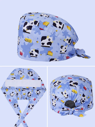 Bear and Animals Surgeon Medical Scrub Cap