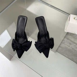 Butterfly-knot Pointed Toe High Heel Shoes