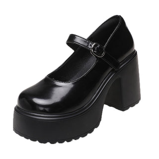 Platform Buckle Strap Mary Jane Shoes