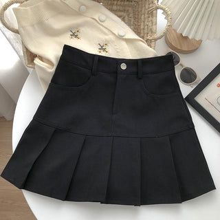 Pleated Pencil Skort