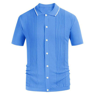 Knitted Striped Polo Shirt (See more options)