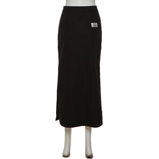 High Raise Split Midi Skirt